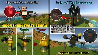 UPDATE BARU ADDON SKIBIDI TOILET TERKEREN DI MINECRAFT! Ada Skibidi Toilet Baru! (Upgrade Mafia Dll)