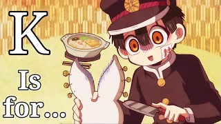 Learn The Alphabet with Jibaku Shounen Hanako Kun ( part 3 )