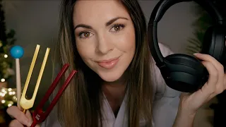 [ASMR] The Ultimate Hearing Test (Tuning Forks, Beep Test, Competing Phrases, Headphones...)