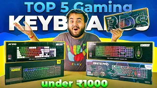 TOP 5 Best Gaming Keyboards and KB Mouse Combo under ₹1000/- 🤯 | 2023