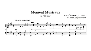 M. K. Čiurlionis – Moment Musicaux VL 163 (1899) [Score]