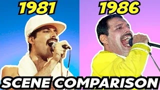 Another One Bites the Dust | SIDE-by-SIDE Comparison Mix | 1981 – 1986 | QUEEN | Freddie Mercury