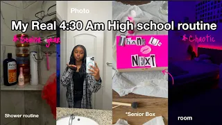 MY REAL 4AM HIGH SCHOOL MORNING ROUTINE