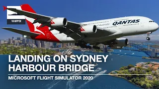 Landing on Sydney Harbour Bridge (Flight Simulator 2020 Xbox Series X)