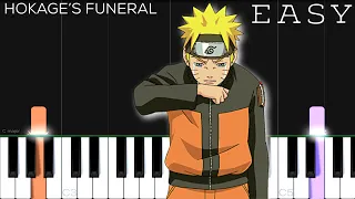 Naruto OST - Hokage’s Funeral | EASY Piano Tutorial