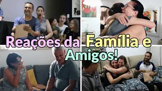 REAÇÕES da Família e Amigos - ANUNCIANDO A GRAVIDEZ