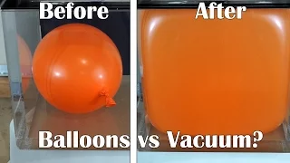 I Made A Square Balloon By Putting It In A Huge Vacuum Chamber