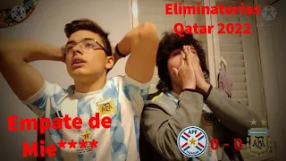 Paraguay 0 Argentina 0 | Eliminatorias Qatar 2022 | Reacción entre Primos