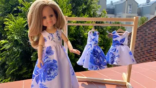 How to sew a dress for a Paola Reina doll with your own hands without an overlocker + PATTERN