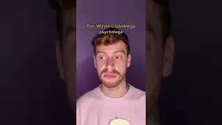 Wizyta u szkolnego psychologa | Shorts Youtube