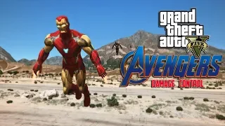 AVENGERS VS THANOS ENDGAME, DAMAGE CONTROL!! (GTA 5 PC MODS)