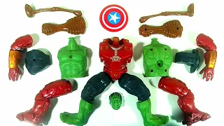 Assemble toys ~ Iron Buster, Hulk smash Vs siren head Avengers superhero toys