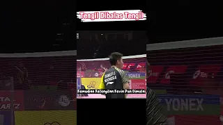 Tengil Dibalas Tengil - Kevin Sanjaya VS Goh V Shem #badminton #shorts