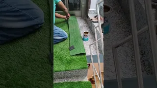 High Quality Artificial Grass Installation On stairs | How to Install Artificial grass On stairs |