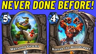 Wait... You Can Attack INFINITELY??? Warsong Grunt Warrior OTK!