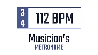 112 BPM - 3/4 - Metronome