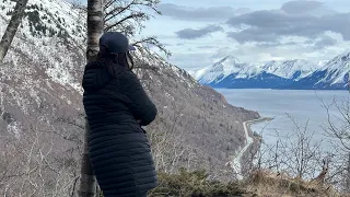 Alaska hike early spring (turn again arm) 4/22/2024 #alaska #hike #fun #beautiful #nature #shorts