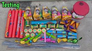 Different type of Fireworks testing crackers testing 2021 crackers experiment Diwali fireworks stash
