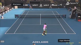 Auger-Aliassime VS Karen Khachanov | Adelaide 2023  Possible Quarterfinals CPU vs CPU Tennis Elbow 3