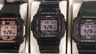 Casio G-Shock Square Variety with GW-M5610, GW-5000 and GW-S5600
