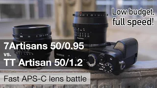 Budget super-fast lens battle: 7Artisans 50/0.95 vs. TT Artisan 50/1.2!