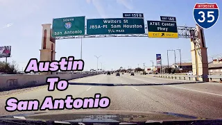 Austin to San Antonio , Texas | real time road trip , I-35