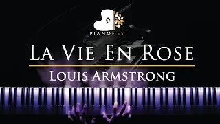 Louis Armstrong - La Vie En Rose - Piano Karaoke / Sing Along Cover with Lyrics