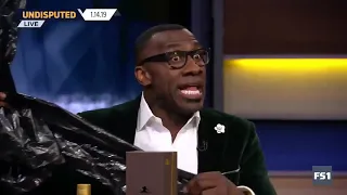 Shannon Sharpe brought the Hennessy and some farewell luggage for Skip Bayless’... | Jan 14, 2019