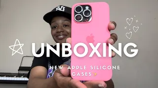 NEW Apple Silicone Case Unboxing || Pink & Sunshine 🩷💛✨