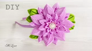 ОБОДОК КАНЗАШИ, МК / DIY Kanzashi Headband