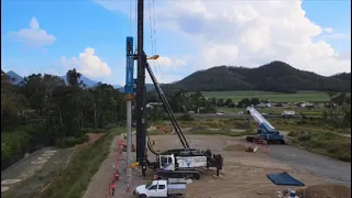 Junttan MPx90 multipurpose piling rig in action in Australia