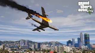 GTA 5 REALISTIC PLANE CRASH COMPILATION EXTREME #4