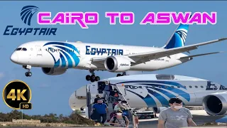4K Cairo to Aswan Flight Journey Details : Egypt Air : Economy Class