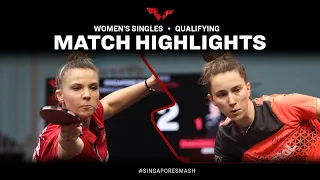 Andreea Dragoman vs Adina Diaconu | WS Qual | Singapore Smash 2023