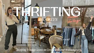 Thrifting in NYC Vlog ♡ Best Vintage Shops in Brooklyn | New Cafes in Greenpoint & Williamsburg