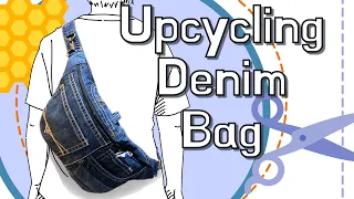 Upcycling Denim Shoulder Bag / 청바지로 가방만들기 #6
