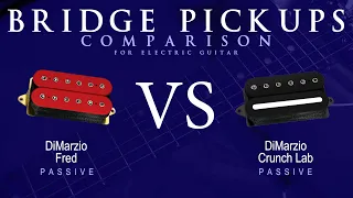 DiMarzio FRED vs CRUNCH LAB - Passive Bridge Guitar Pickup Comparison Tone Demo