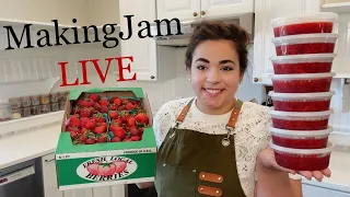 Making Biscuits and Strawberry Freezer Jam! LIVE!