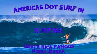 Surfing PLAYA NEGRA famous Costa Rican POINT-BREAK [Raw Footage]