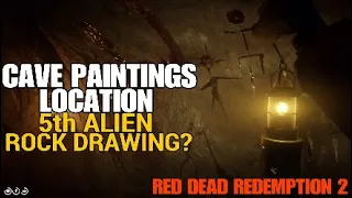 Red Dead Redemption 2 CAVE DRAWINGS/5th Alien Rock Drawing Found?