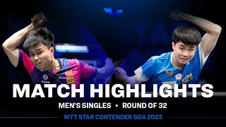 Zhou Qihao vs Lin Yun-Ju | MS R32 | WTT Star Contender Goa 2023