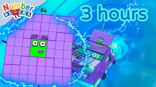 🌈Colourful Maths 🌈| 3 hours of Numberblocks full episodes | Maths for Kids | Learn to Count