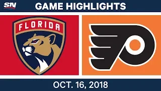 NHL Highlights | Panthers vs. Flyers - Oct. 16, 2018