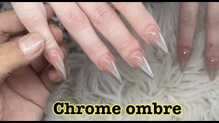 Móng nhọn đánh Chrome | Nail art designs 2023 | nail tutorial