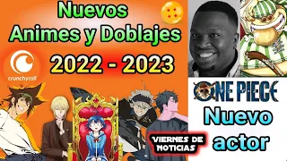 Nuevos Doblajes y Animes 2023 en Crunchyroll 🤯 Nuevo actor en el live action de One piece ☠️Noticias