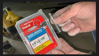 How to install red head trubolt wedge Anchors full video instructions