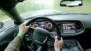 2022 Dodge Challenger R/T Scat Pack Widebody - Rainy POV Test Drive (Binaural Audio)