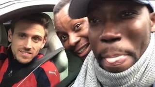 Cheekysport Meet Arsenal Players After North London Derby - Call Monreal 'Arsenal's Weakest Link'