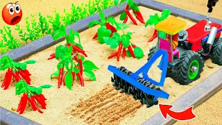 Diy mini tractor making agriculture cultivator for Chilli Farming | Plough Machine @SanoCreator