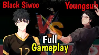 Black Siwoo vs Youngsub . Full Gameplay . The spike . Volleyball 3×3